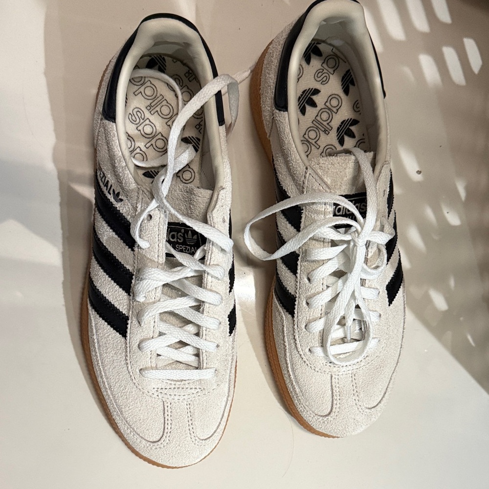 Adidas Spezial White and Black Sneakers